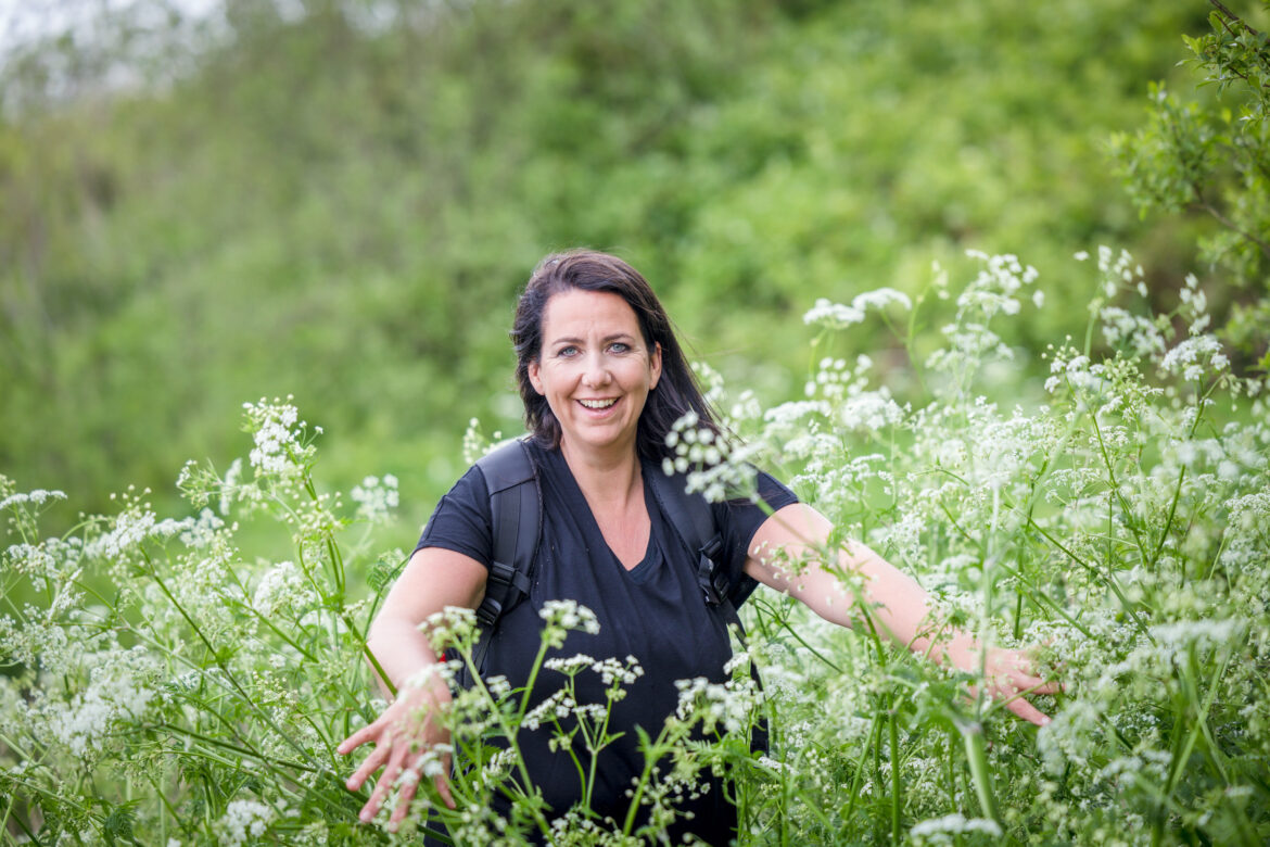 kim linse in de reiskoffer